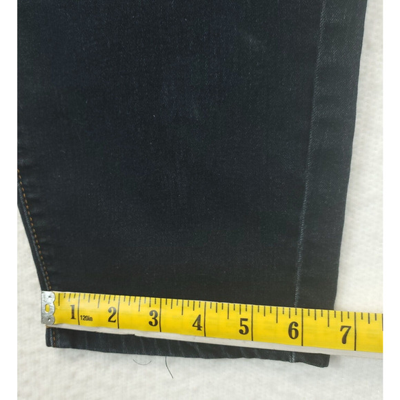 Cotton Farm Skinny Jeans Women 20 Mid Rise Blue Stretch Dark Wash 5 Pockets - Picture 7 of 13